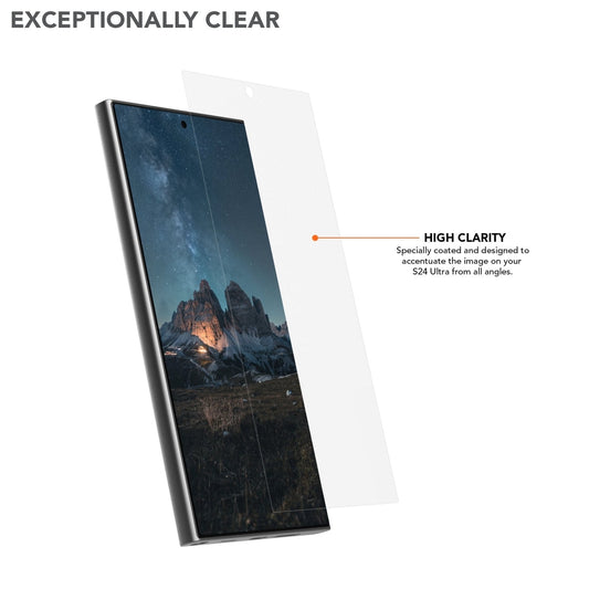 Samsung Galaxy S24 ULTRA Tempered Glass Screen Protector (2 Pack)