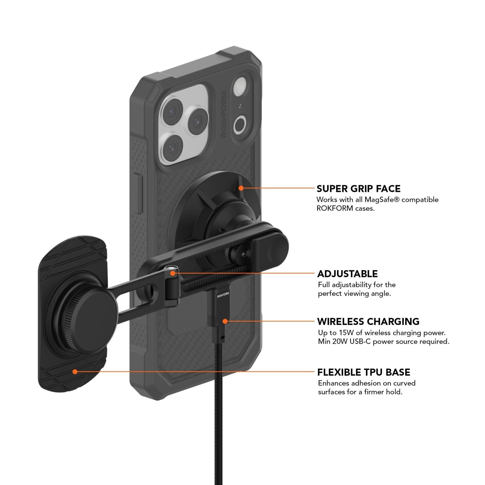 Car Screen Phone Mount Charger
