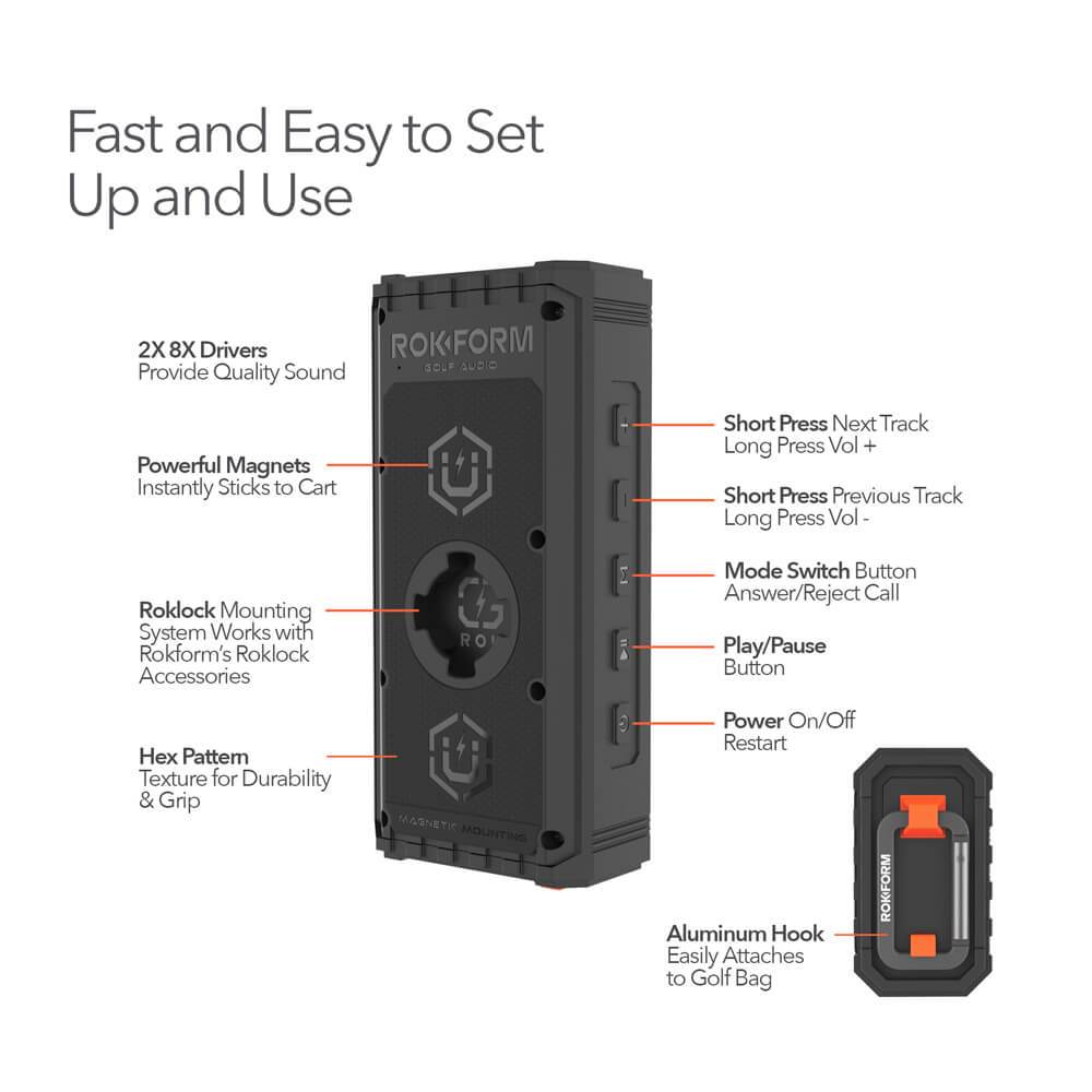 G-ROK Wireless Golf Speaker